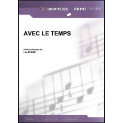 Sheet music AVEC LE TEMPS Léo Ferré