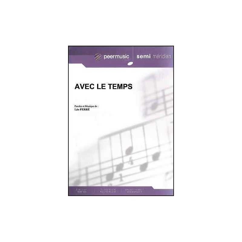 Sheet music AVEC LE TEMPS Léo Ferré
