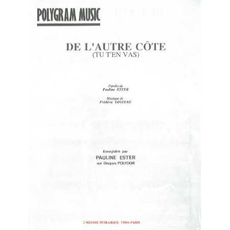 DE L'AUTRE CÔTÉ (TU T'EN VAS)