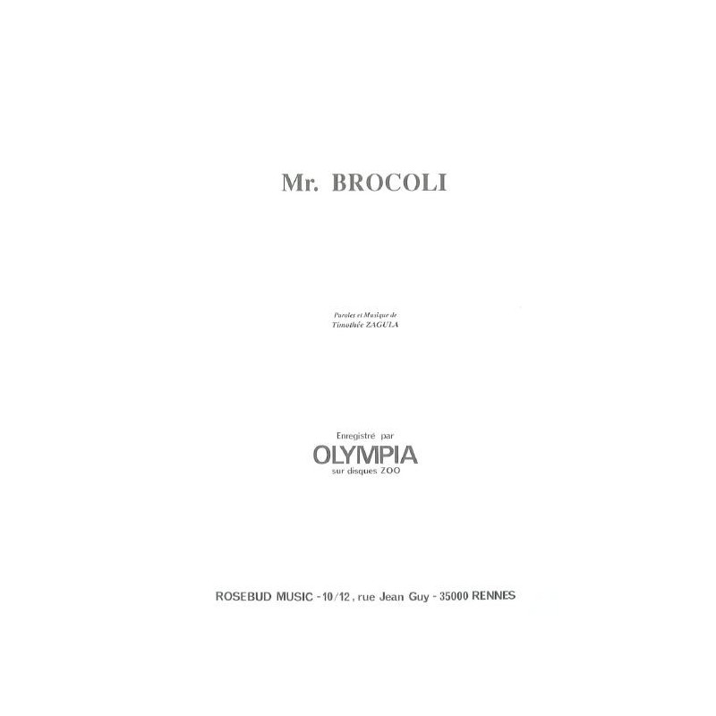Mr. BROCOLI