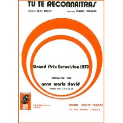 Sheet music TU TE RECONNAITRAS Anne-Marie DAVID pdf