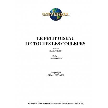 LE PETIT OISEAU DE TOUTES LES COULEURS