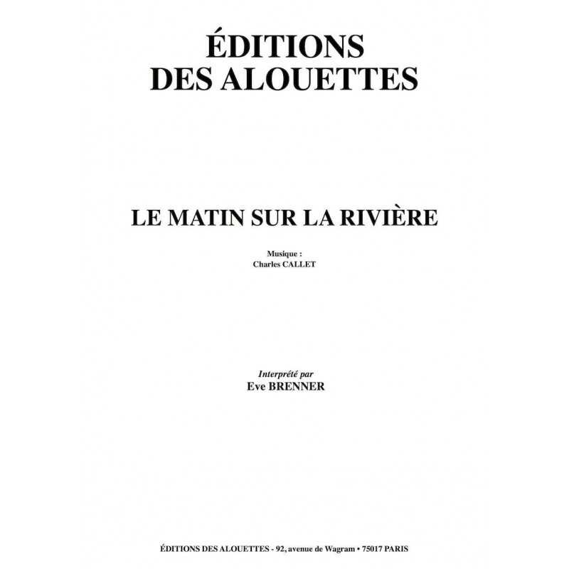 Sheet music LE MATIN SUR LA RIVIÈRE Eve Brenner