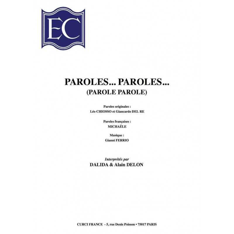 PAROLES... PAROLES...