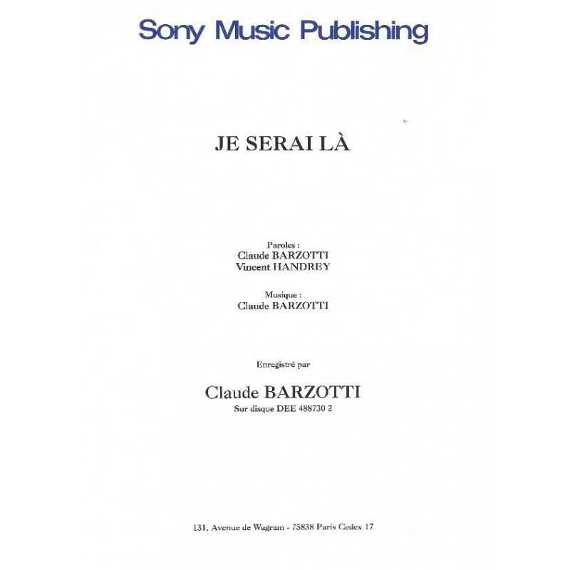 JE SERAI LÀ