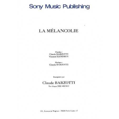 LA MÉLANCOLIE