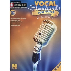 JAZZ PLAY-ALONG VOL.128 VOCAL STANDARDS LOW VOICE (+CD)