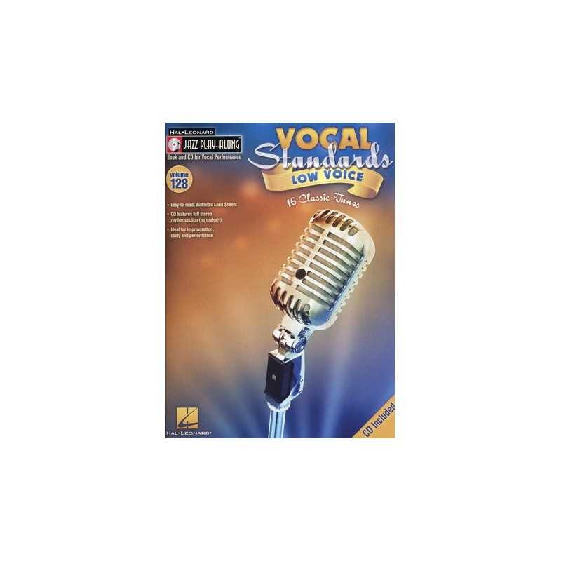 JAZZ PLAY-ALONG VOL.128 VOCAL STANDARDS LOW VOICE (+CD)