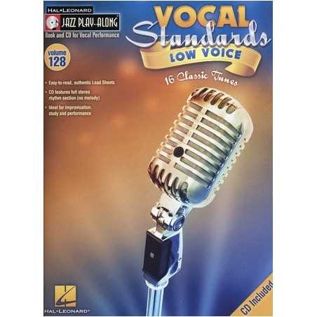 JAZZ PLAY-ALONG VOL.128 - VOCAL STANDARDS LOW VOICE (+CD)