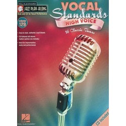 JAZZ PLAY-ALONG VOL.129 VOCAL STANDARDS HIGH VOICE (+CD)