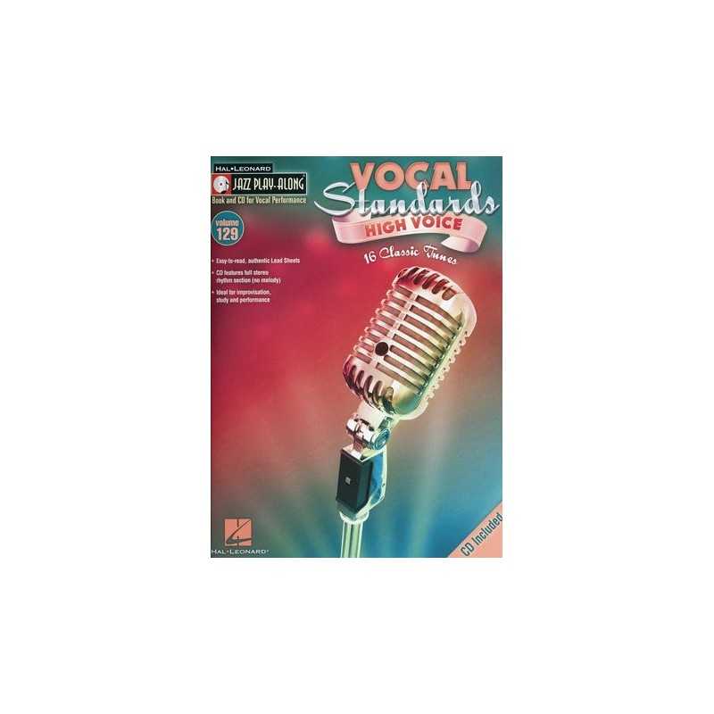 JAZZ PLAY-ALONG VOL.129 VOCAL STANDARDS HIGH VOICE (+CD)