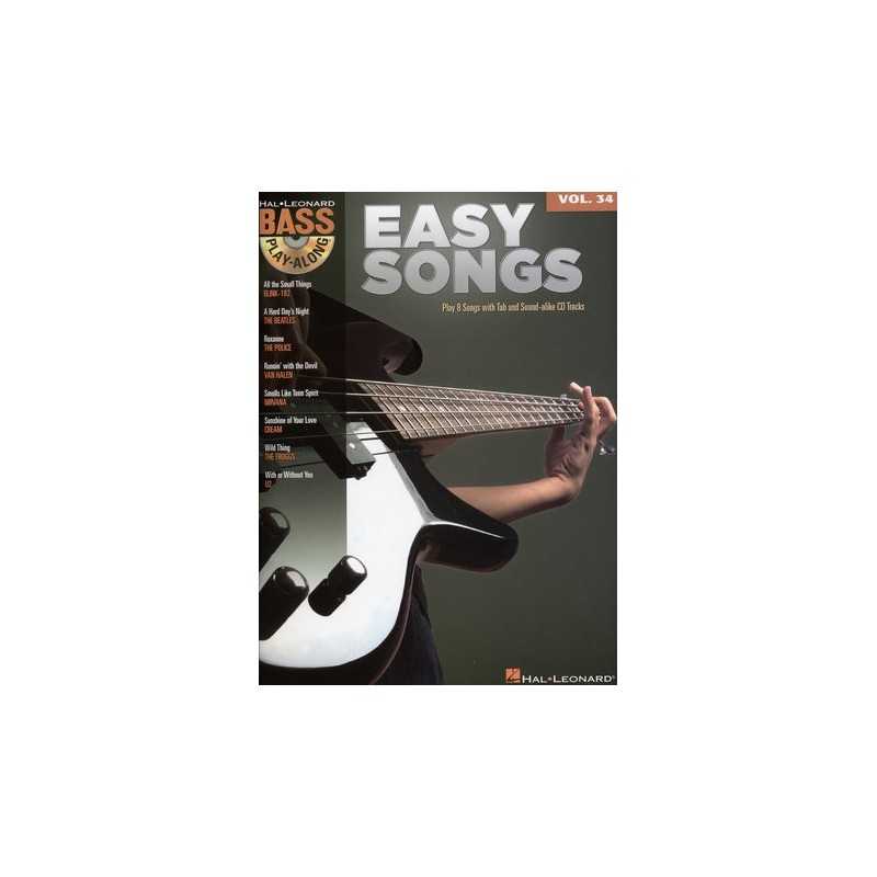 BASS PLAY-ALONG VOL.34 EASY SONGS (+CD)