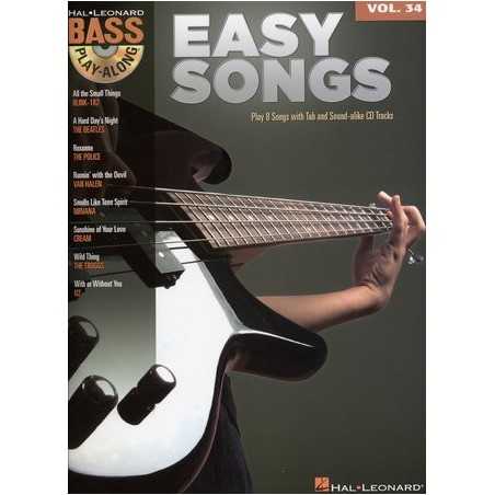 BASS PLAY-ALONG VOL.34 - EASY SONGS (+CD)
