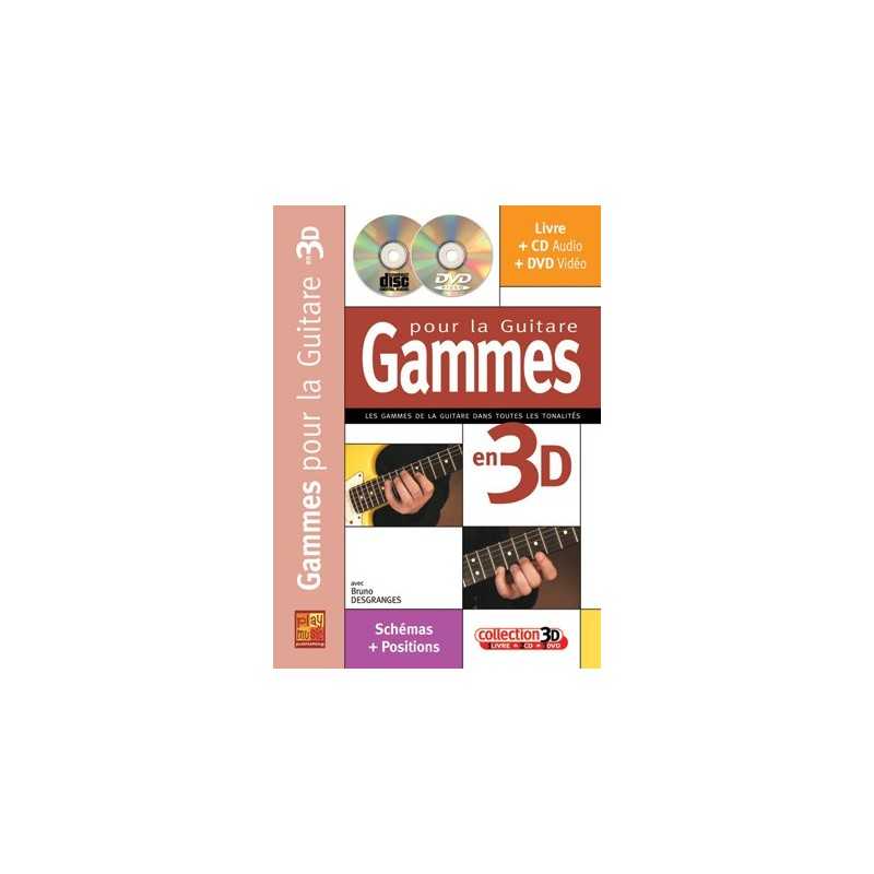GAMMES POUR L'IMPROVISATION À LA GUITARE EN 3D (+ CD et DVD)