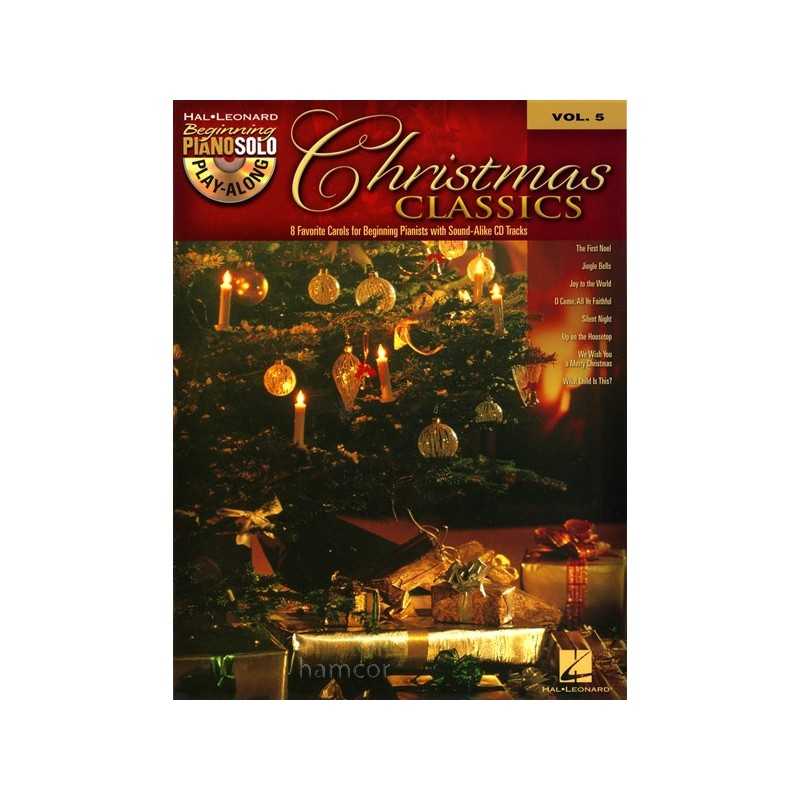 BEGINNING PIANO SOLO PLAY-ALONG VOL.5 : CHRISTMAS CLASSICS (+CD)