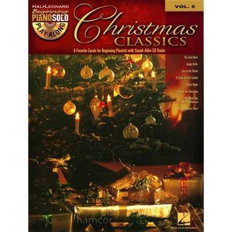 BEGINNING PIANO SOLO PLAY-ALONG VOL.5 : CHRISTMAS CLASSICS (+CD)