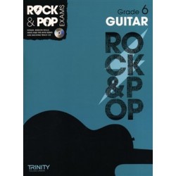 TRINITY COLLEGE LONDON : ROCK & POP EXAMS GUITAR - GRADE 6 (+CD)