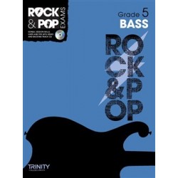 TRINITY COLLEGE LONDON : ROCK & POP EXAMS BASS - GRADE 5 (+CD)