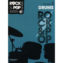 TRINITY COLLEGE LONDON : ROCK & POP EXAMS DRUMS - GRADE 6 (+CD)