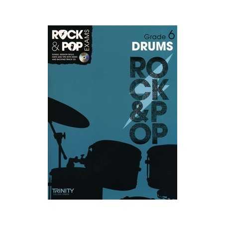 TRINITY COLLEGE LONDON : ROCK & POP EXAMS DRUMS - GRADE 6 (+CD)