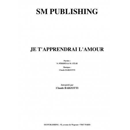 JE T'APPRENDRAI L'AMOUR