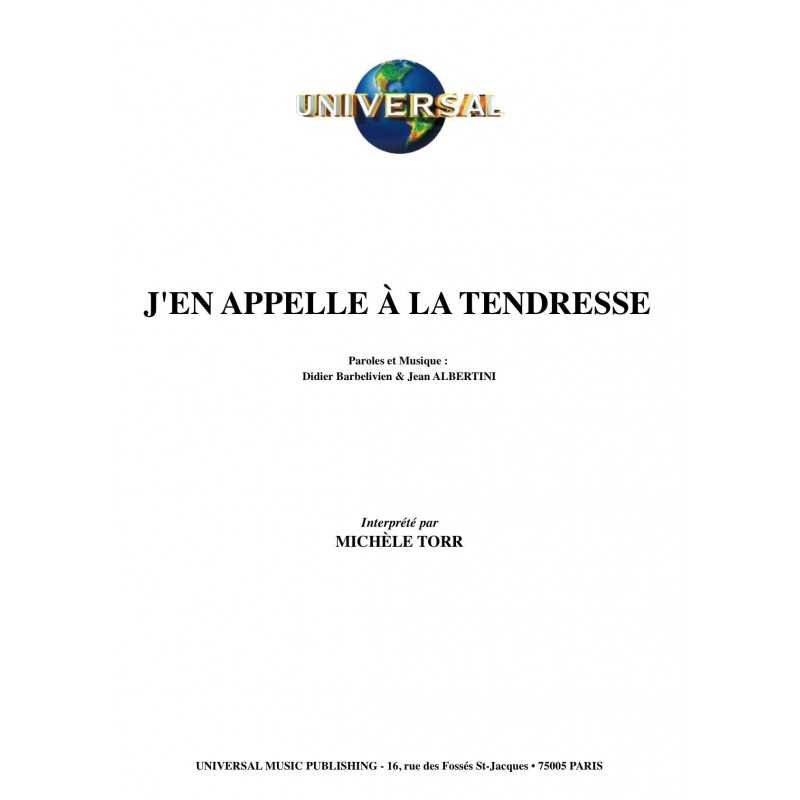 J'EN APPELLE À LA TENDRESSE