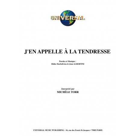 J'EN APPELLE À LA TENDRESSE
