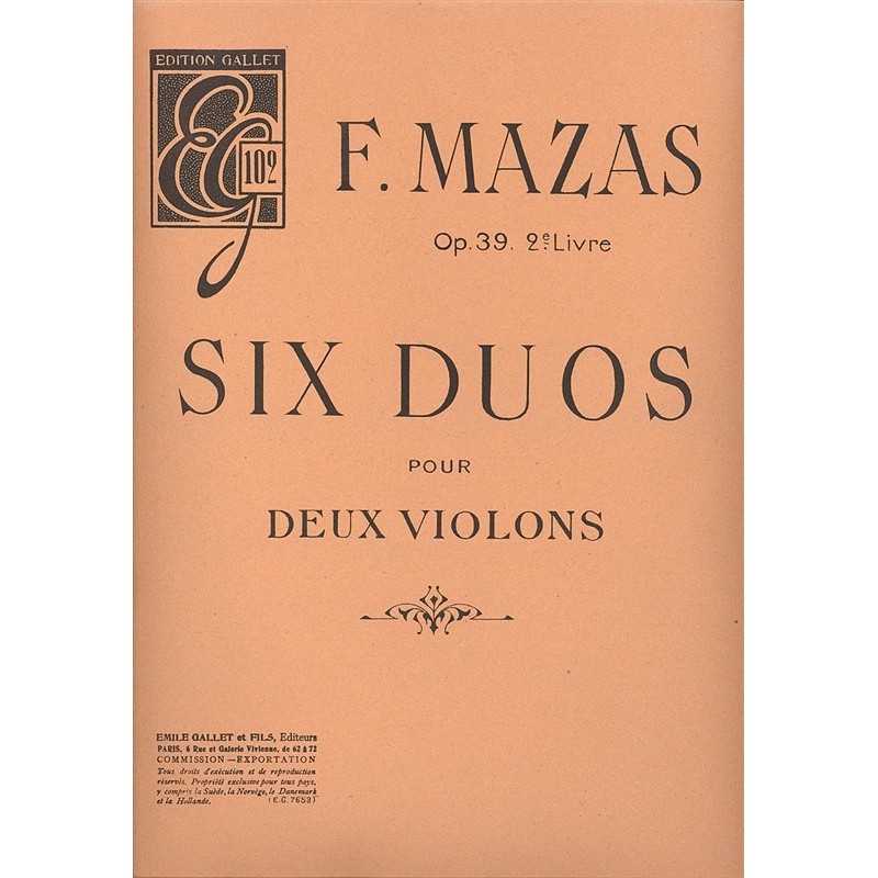 Duos (6) Op.39 Vol.2