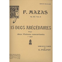 Duos abécédaires (15) Op.85a