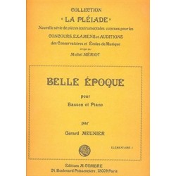 Partition BELLE ÉPOQUE Gérard MEUNIER