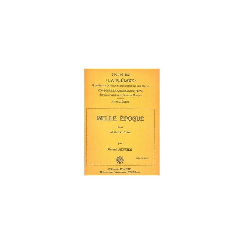 Partition BELLE ÉPOQUE Gérard MEUNIER