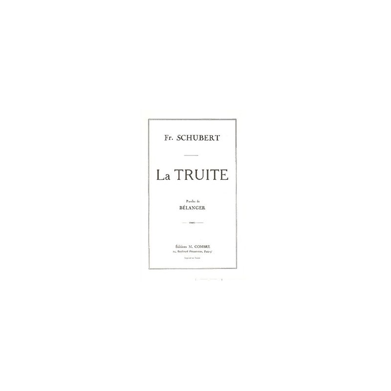 LA TRUITE Franz SCHUBERT