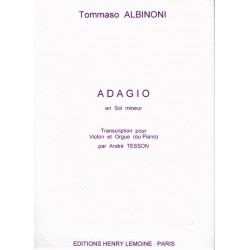 ADAGIO en Sol mineur (Violon/Piano)