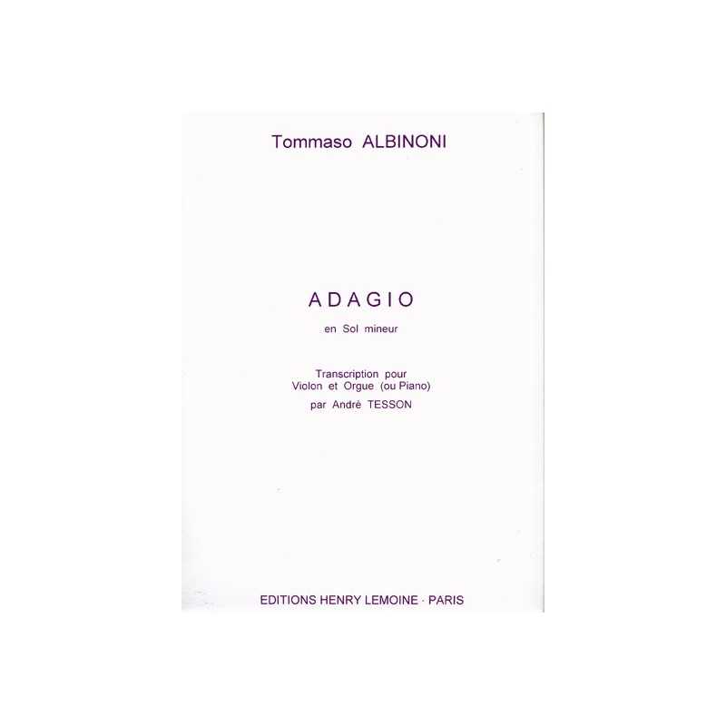 ADAGIO en Sol mineur (Violon/Piano)