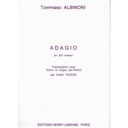 ADAGIO en Sol mineur (Violon/Piano)