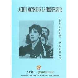 Sheet music ADIEU MONSIEUR LE PROFESSEUR Hugues Aufray