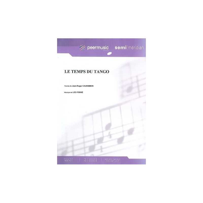 Sheet music LE TEMPS DU TANGO Léo Ferré
