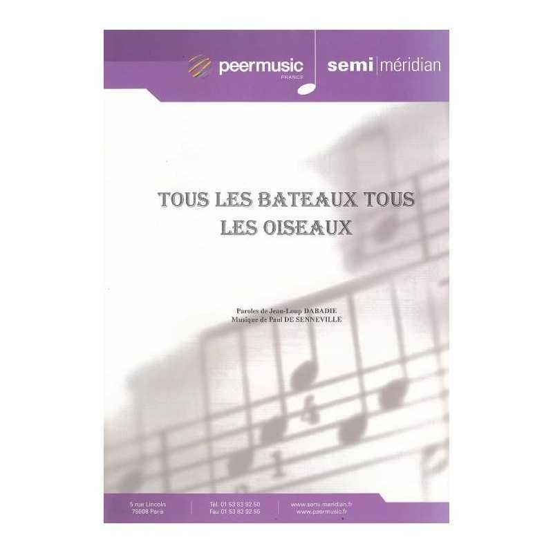 Partition TOUS LES BATEAUX TOUS LES OISEAUX Michel Polnareff