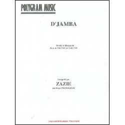 Partition D'JAMBA Zazie