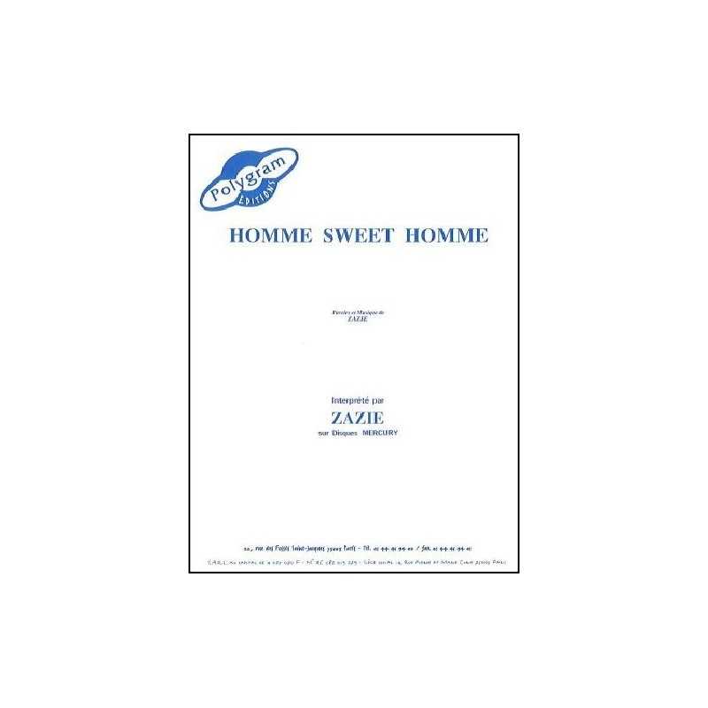 Partition HOMME SWEET HOMME Zazie