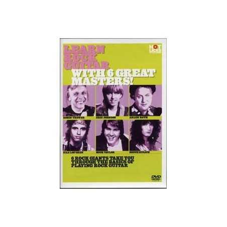 DVD LEARN ROCK GUITAR WITH 6 GREAT MASTERS