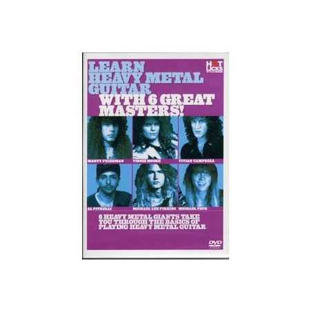 DVD LEARN HEAVY METAL GUITAR WITH 6 GREAT MASTERS