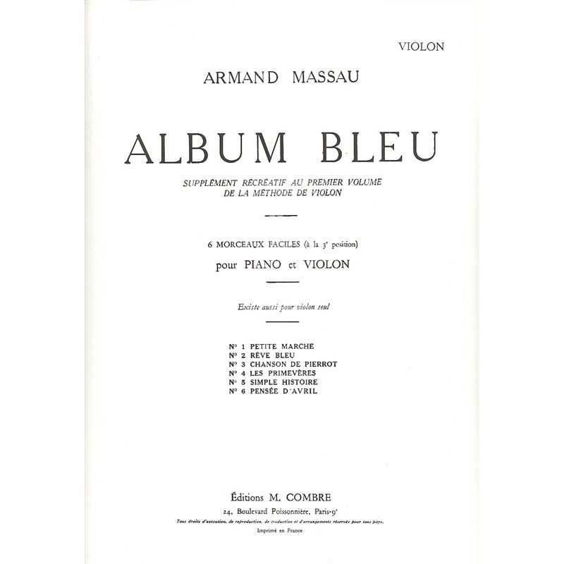 Album bleu - 6 morceaux