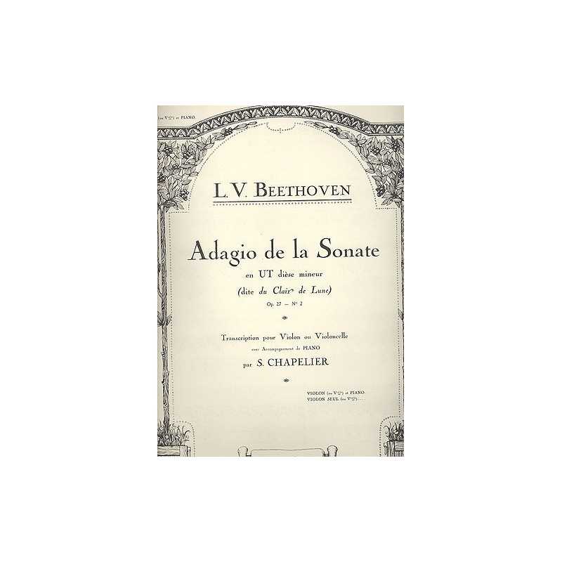 Adagio de la Sonate Op.27 n°2 Clair de lune (violon et piano)