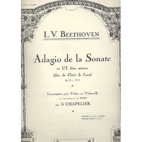 Adagio de la Sonate Op.27 n°2 Clair de lune (violon et piano)
