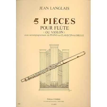 PIÈCES (5) (FLÛTE OU VIOLON ET PIANO OU ORGUE OU CLAVECIN)