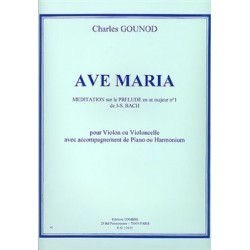 Ave Maria (violon ou violoncelle et piano ou harmonium)