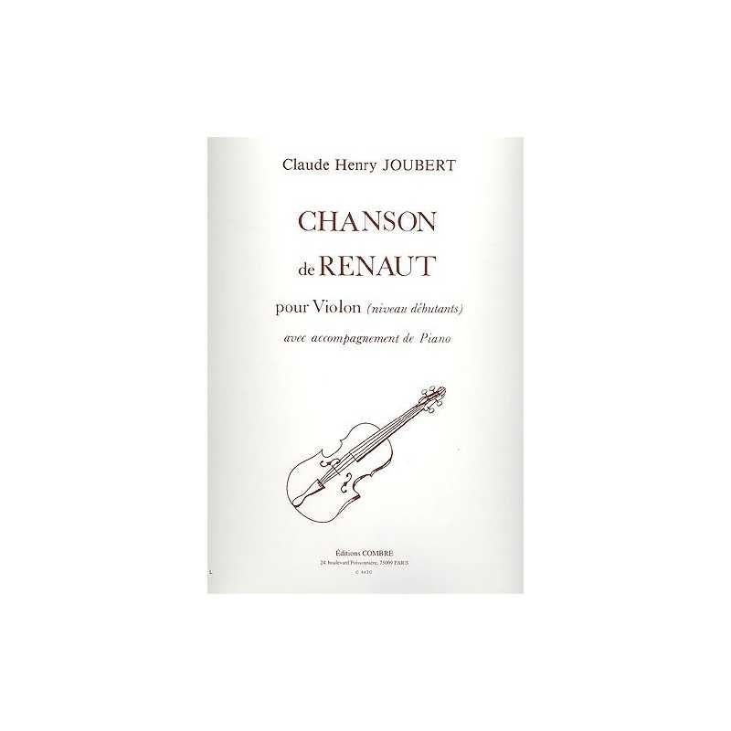 Sheet music CHANSON DE RENAUT Claude-Henry JOUBERT