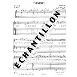 Partition DIMMI Michel Fugain