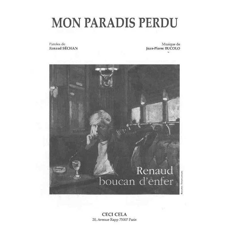 Partition MON PARADIS PERDU Renaud PDF